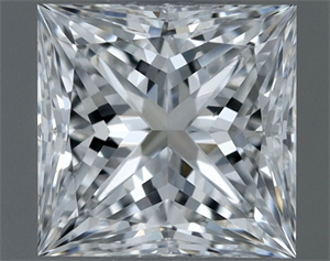 Foto Diamante Natural 0.50 quilates, Princesa , Color E, claridad VS2 y certificado GIA de
