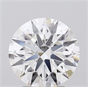 Lab Grown Diamond 2.77 Carats, Round with Ideal Cut, D Color, IF Clarity and Certified by IGI