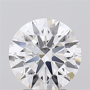 Picture of Lab Grown Diamond 2.77 Carats, Round with Ideal Cut, D Color, IF Clarity and Certified by IGI