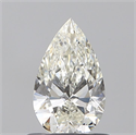 Natural Diamond 0.60 Carats, Pear with  Cut, I Color, VS2 Clarity and Certified by GIA