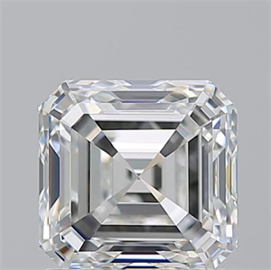 Foto Diamante Natural 1.72 quilates, Asscher , Color H, claridad VS1 y certificado GIA de
