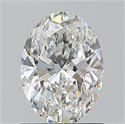 Natural Diamond 1.01 Carats, Oval with  Cut, G Color, VVS2 Clarity and Certified by GIA