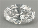 Natural Diamond 0.70 Carats, Oval with  Cut, D Color, VS2 Clarity and Certified by GIA