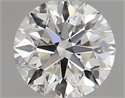 Diamante Natural 0.71 quilates, Redondo , Color H, claridad IF y certificado GIA