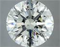 Natural Diamond 4.02 Carats, Round with Excellent Cut, K Color, VS2 Clarity and Certified by IGI