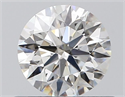 Natural Diamond 0.58 Carats, Round with Excellent Cut, H Color, VS2 Clarity and Certified by GIA
