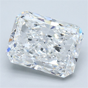 Foto Diamante Natural 3.09 quilates, Radiante , Color E, claridad VS1 y certificado GIA de
