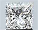 Natural Diamond 1.05 Carats, Princess with  Cut, H Color, VS2 Clarity and Certified by GIA