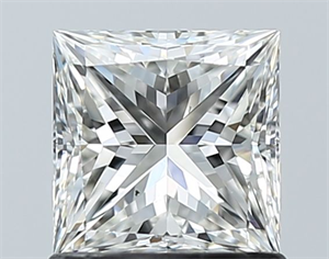 Picture of Natural Diamond 1.05 Carats, Princess with  Cut, H Color, VS2 Clarity and Certified by GIA