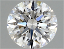 Diamante Natural 0.42 quilates, Redondo , Color E, claridad VVS1 y certificado GIA