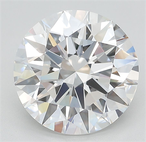 Picture of Lab Grown Diamond 5.09 Carats, Round with Excellent Cut, D Color, FL Clarity and Certified by GIA