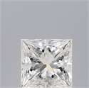 Natural Diamond 0.60 Carats, Princess with  Cut, H Color, VVS1 Clarity and Certified by GIA