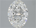 Natural Diamond 3.01 Carats, Oval with  Cut, H Color, SI2 Clarity and Certified by GIA