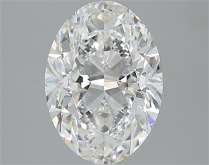 Picture of Natural Diamond 3.01 Carats, Oval with  Cut, H Color, SI2 Clarity and Certified by GIA