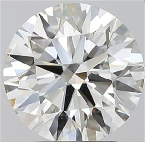 Picture of Natural Diamond 2.30 Carats, Round with Excellent Cut, H Color, SI1 Clarity and Certified by GIA