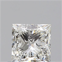 Natural Diamond 0.60 Carats, Princess with  Cut, I Color, VS1 Clarity and Certified by GIA