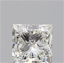 Natural Diamond 0.60 Carats, Princess with  Cut, I Color, VS1 Clarity and Certified by GIA