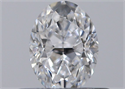 Natural Diamond 0.40 Carats, Oval with  Cut, D Color, VS1 Clarity and Certified by GIA