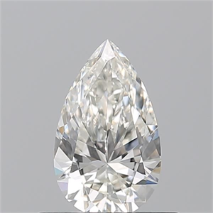 Picture of Natural Diamond 0.50 Carats, Pear with  Cut, H Color, VVS2 Clarity and Certified by GIA