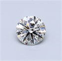 Natural Diamond 0.50 Carats, Round with Very Good Cut, I Color, SI1 Clarity and Certified by GIA