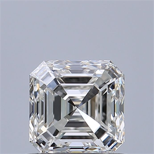 Picture of Natural Diamond 0.71 Carats, Asscher with  Cut, H Color, VVS1 Clarity and Certified by GIA