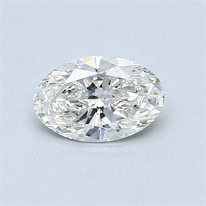 Picture of Natural Diamond 0.52 Carats, Oval with  Cut, I Color, SI1 Clarity and Certified by GIA
