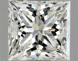Picture of Natural Diamond 1.02 Carats, Princess with  Cut, J Color, VS2 Clarity and Certified by GIA