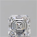 Diamante Natural 1.01 quilates, Asscher , Color D, claridad VVS2 y certificado GIA