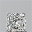 Natural Diamond 0.91 Carats, Princess with  Cut, H Color, VS1 Clarity and Certified by GIA