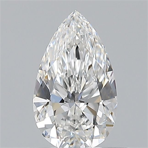 Picture of Natural Diamond 0.51 Carats, Pear with  Cut, E Color, VS1 Clarity and Certified by GIA