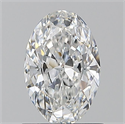 Natural Diamond 0.90 Carats, Oval with  Cut, E Color, IF Clarity and Certified by GIA