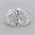 Natural Diamond 2.01 Carats, Oval with  Cut, G Color, SI1 Clarity and Certified by GIA