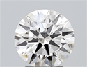 Del inventario de diamantes de laboratorio, 2.15 quilates, Redondo , Color F, claridad VVS2 y certificado IGI
