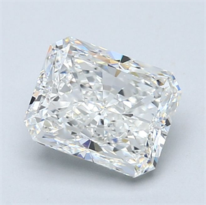 Picture of Natural Diamond 2.01 Carats, Radiant with  Cut, F Color, VS1 Clarity and Certified by GIA