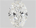 Natural Diamond 0.55 Carats, Oval with  Cut, F Color, VVS1 Clarity and Certified by GIA