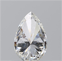 Natural Diamond 0.54 Carats, Pear with  Cut, G Color, VVS2 Clarity and Certified by GIA