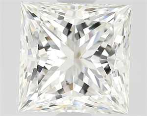 Picture of Natural Diamond 1.55 Carats, Princess with  Cut, H Color, VS2 Clarity and Certified by GIA