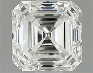 Picture of Natural Diamond 0.80 Carats, Asscher with  Cut, J Color, VS2 Clarity and Certified by GIA
