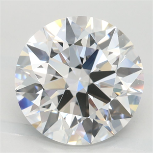 Picture of Lab Grown Diamond 3.42 Carats, Round with Excellent Cut, D Color, FL Clarity and Certified by GIA