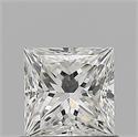 Natural Diamond 0.78 Carats, Princess with  Cut, F Color, VVS2 Clarity and Certified by GIA