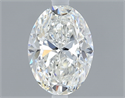 Natural Diamond 0.70 Carats, Oval with  Cut, F Color, VS2 Clarity and Certified by GIA