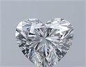 Natural Diamond 0.44 Carats, Heart with  Cut, E Color, VVS2 Clarity and Certified by GIA