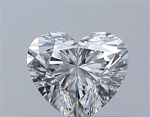 Picture of Natural Diamond 0.44 Carats, Heart with  Cut, E Color, VVS2 Clarity and Certified by GIA