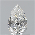 Natural Diamond 0.50 Carats, Pear with  Cut, G Color, VS1 Clarity and Certified by GIA