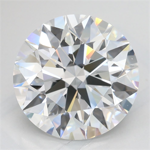 Picture of Lab Grown Diamond 3.55 Carats, Round with Excellent Cut, D Color, VVS1 Clarity and Certified by GIA