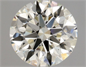 Natural Diamond 0.90 Carats, Round with Excellent Cut, L Color, VVS1 Clarity and Certified by GIA