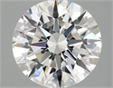 Lab Grown Diamond 2.54 Carats, Round with Ideal Cut, E Color, VVS2 Clarity and Certified by IGI