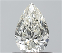 Natural Diamond 0.51 Carats, Pear with  Cut, J Color, VVS2 Clarity and Certified by IGI