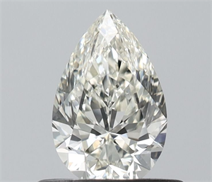 Picture of Natural Diamond 0.51 Carats, Pear with  Cut, J Color, VVS2 Clarity and Certified by IGI