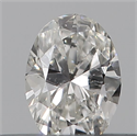 Natural Diamond 0.19 Carats, Oval with  Cut, G Color, SI2 Clarity and Certified by GIA